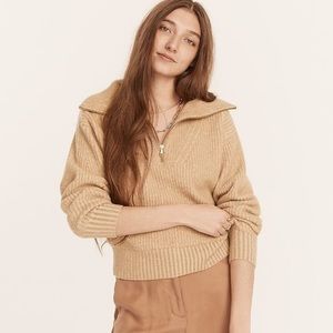 EUC J Crew 1/2 Zip Sweater Small